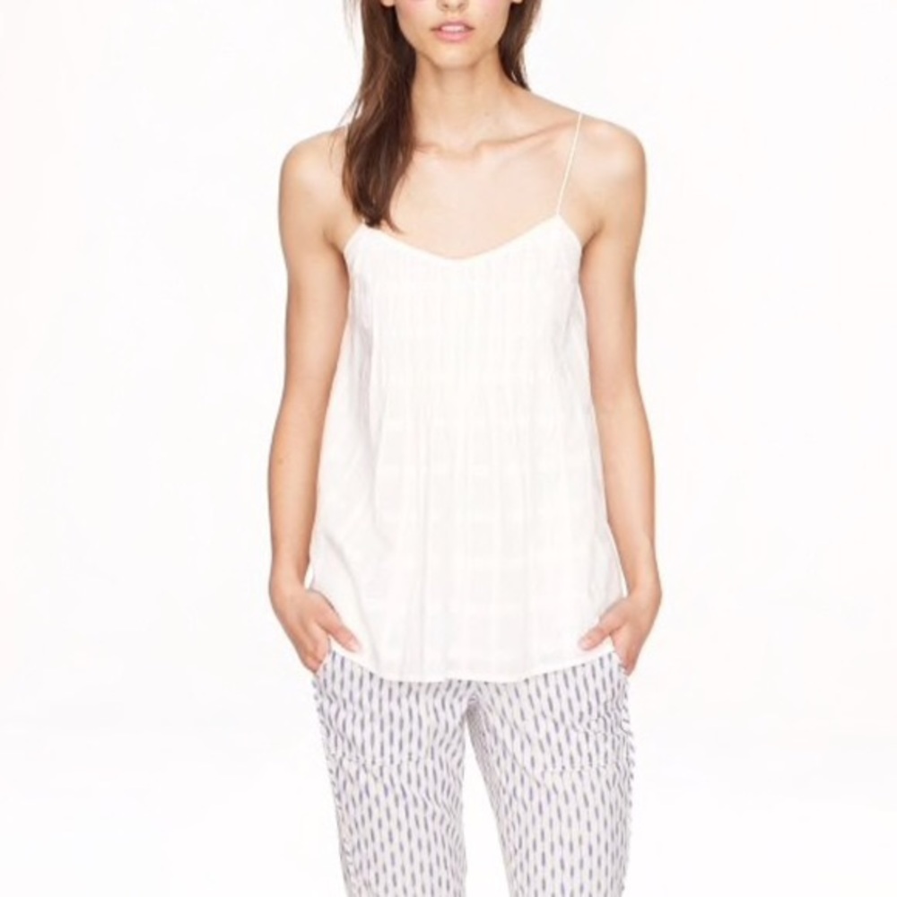 NWT pintuck cami j crew in original packaging